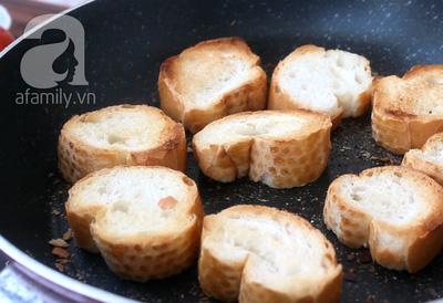 5 phút làm bánh mì áp chảo ăn sáng ngon miệng đủ chất