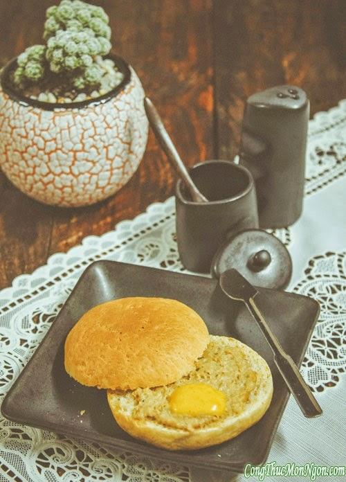 Bánh mì bơ trứng gà thơm ngon bữa sáng
