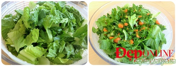 Bảo quản rau củ làm salad vài ba ngày vẫn tươi