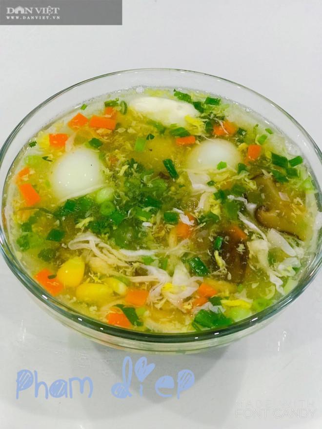 Bày cách nấu súp gà rau củ quả bổ dưỡng thơm ngon