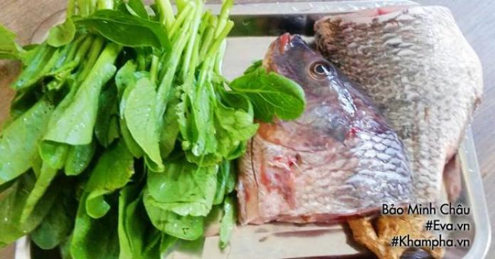 Bí quyết nấu canh rau cải cá rô đồng ngọt lịm tim, không tanh nước