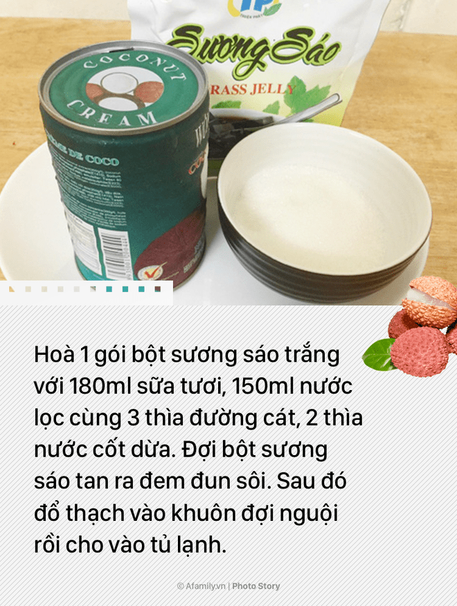 Biến tấu vải thiều nhàm chán thành món tráng miệng đặc sắc