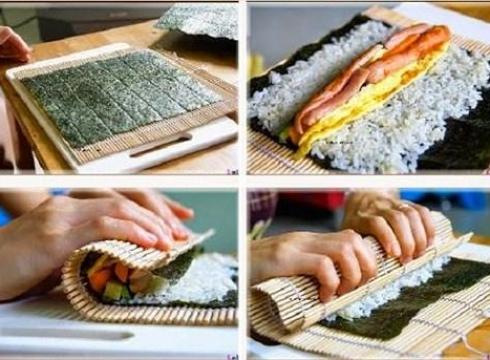 Cách làm cơm cuộn rong biển Hàn Quốc đơn giản với nước chấm ngon miệng nhất