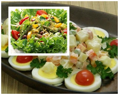 Cách làm hai món salad cho bữa ăn ngày nóng