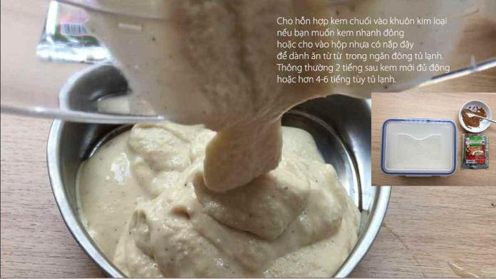 Cách làm kem chuối vị quế siêu ngon ăn là ghiền