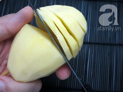 Cách làm khoai tây lốc xoáy giòn ngon đúng điệu