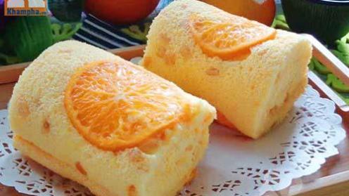 Cách làm món bánh bông lan cuộn cam tươi ngon miễn chê, ăn là mê