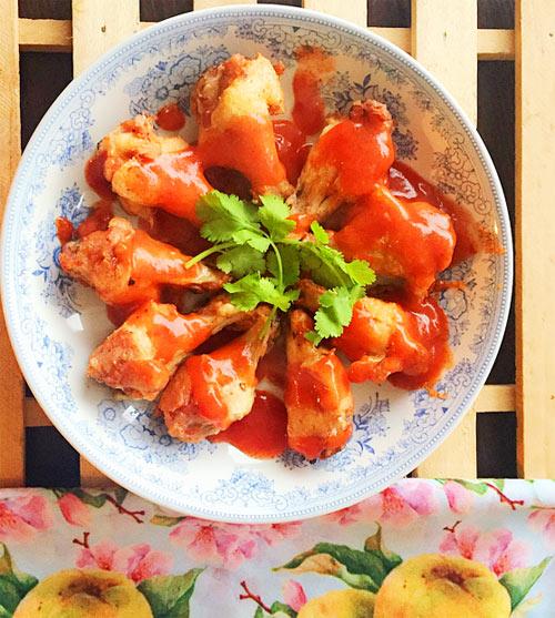 Cách làm món cánh gà chiên sốt chua ngọt đầy hấp dẫn