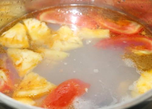 Canh chua nghêu giản dị, đưa cơm ngày nóng