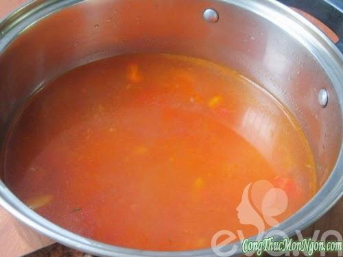 Canh riêu cá ngần chua chua ngon cơm