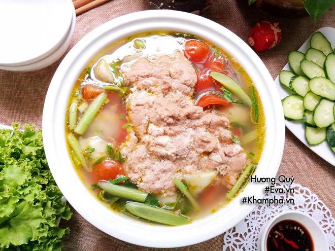 Canh riêu cua khoai sọ, món canh ngon cho ngày nóng