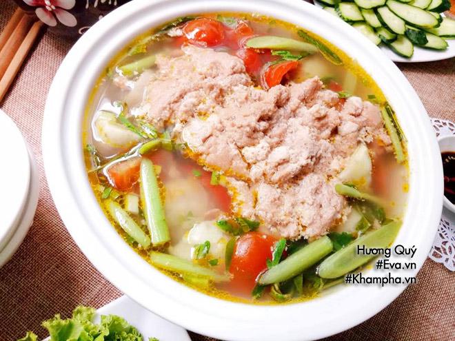 Canh riêu cua khoai sọ, món canh ngon cho ngày nóng