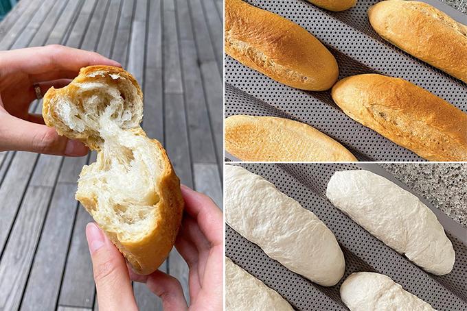 Hà Tăng lần đầu làm bánh mì cho hai con