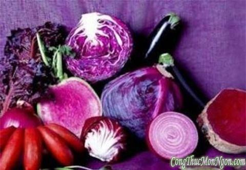 Màu sắc của rau củ đối với sức khỏe