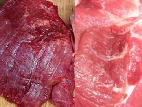Mẹo phân biệt rõ thịt bò, thịt lợn, thịt gà, thịt trâu sạch ngon