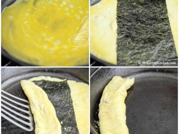 Món ngon cho bé: Cách làm món trứng cuộn rong biển đơn giản