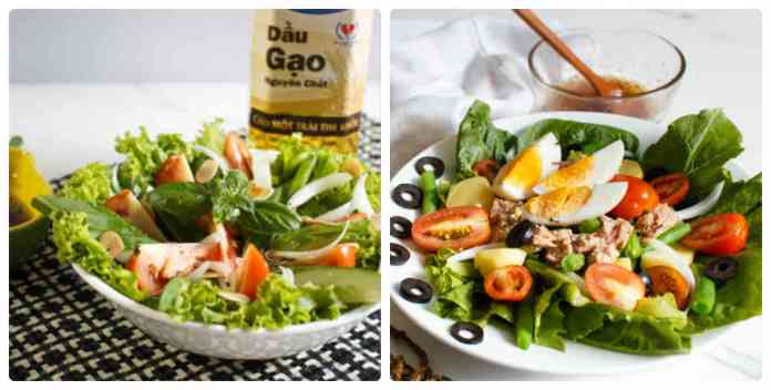 Muốn giảm cân nhanh đừng bỏ qua 2 món salad ngon này!