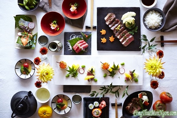 Nghệ thuật bày biện món ăn tinh tế của người Nhật