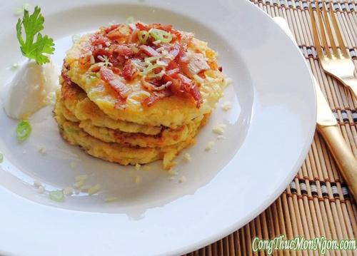 Pancake khoai tây đơn giản cho bữa sáng