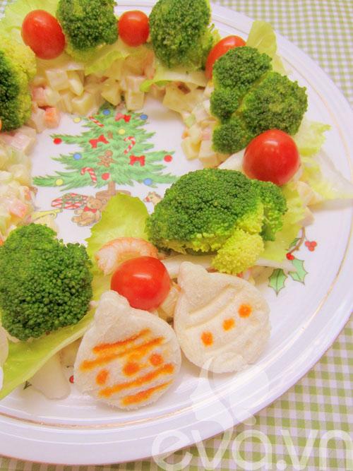 Salad rau củ ngon cho Giáng sinh