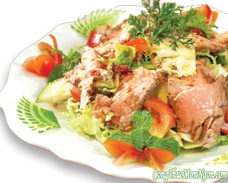 Salad trộn thịt bò ngon miệng, vừa bổ dưỡng