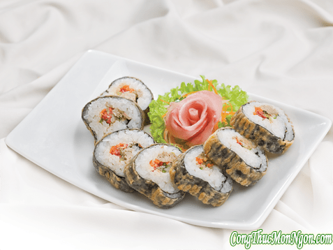 Sushi chiên món Nhật với hương vị Việt