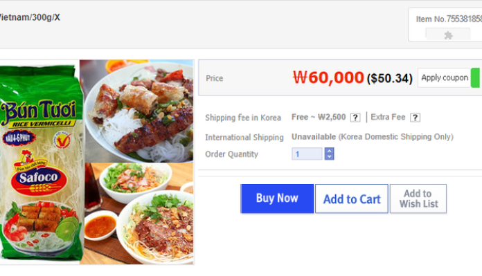 Tưởng không nhiều mà lại nhiều không tưởng, tấp nập các món ăn Việt được bán trên trang online tại đất Hàn