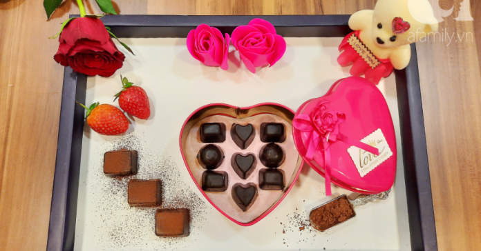 Valentine thêm lãng mạn với những viên chocolate tự làm cực kỳ chất lượng