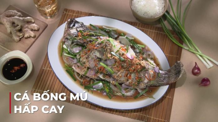 Cá bống mú hấp cay